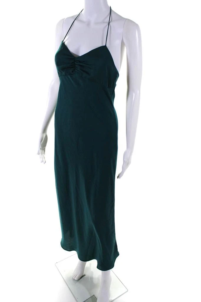 商品[二手商品] Favorite Daughter|Womens Slip-On Tied Sleeveless Maxi Slip Dress Green,价格¥986,第2张图片详细描述