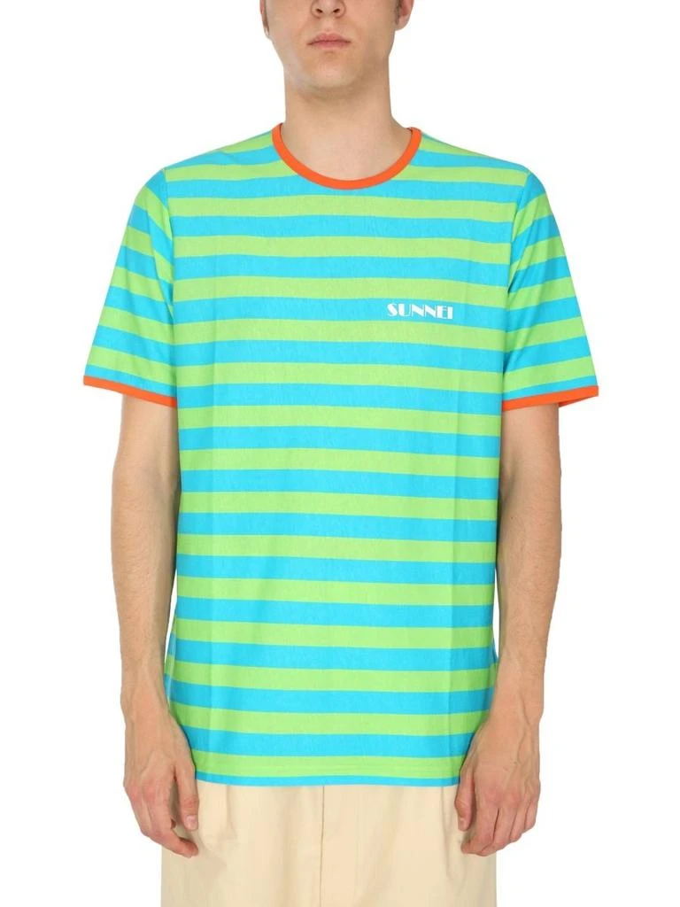 商品SUNNEI|Sunnei Striped Crewneck T-Shirt,价格¥993,第1张图片