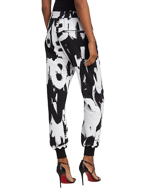 Graffiti Cotton Jogger Pants商品第4张图片规格展示