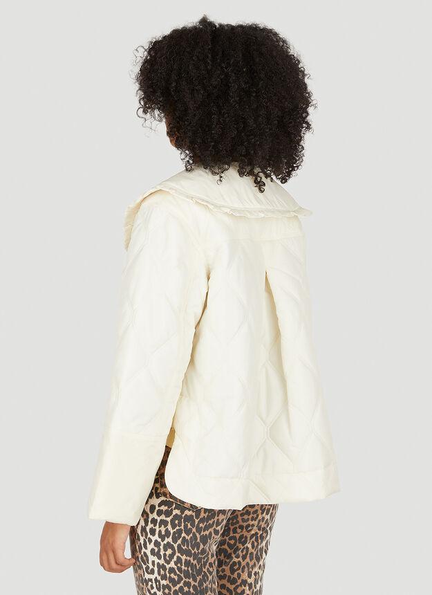 Peter Pan Collar Jacket in White商品第4张图片规格展示