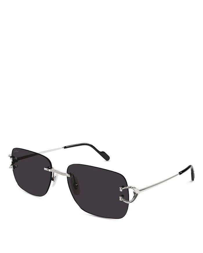 商品Cartier|Signature C Rectangular Sunglasses, 59mm,价格¥9316,第1张图片详细描述