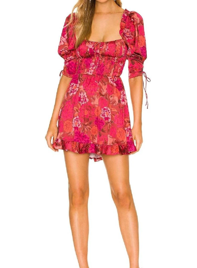 商品For Love & Lemons|Alia Mini Dress In Red,价格¥1027,第1张图片