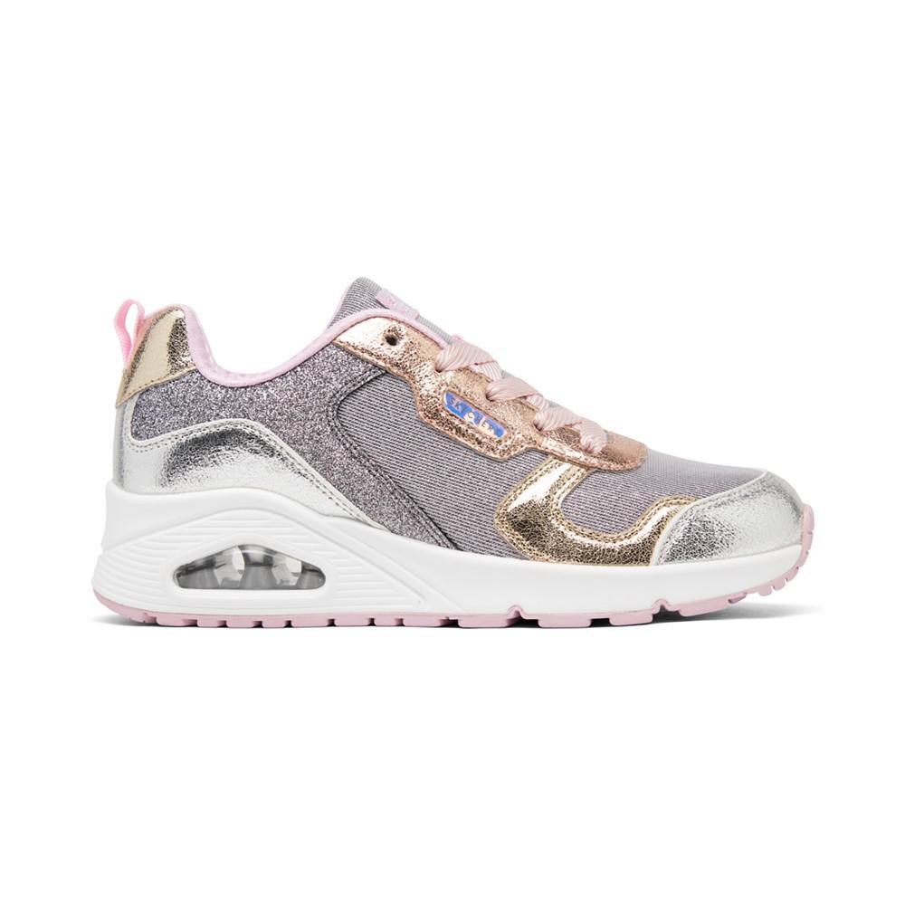 商品SKECHERS|Big Girls Uno- Metallic Remix Casual Sneakers from Finish Line,价格¥293,第4张图片详细描述