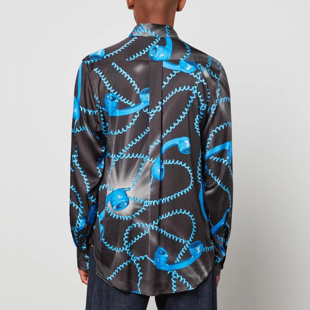 商品Martine Rose|Martine Rose Men's Oversized Phone Print Shirt - Black/Blue,价格¥1100,第2张图片详细描述