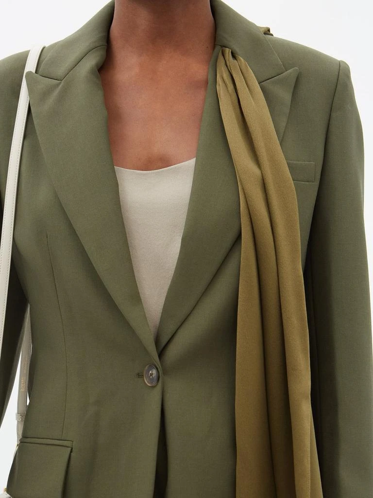 商品ROKSANDA|Theona draped single-breasted wool blazer,价格¥4256,第3张图片详细描述
