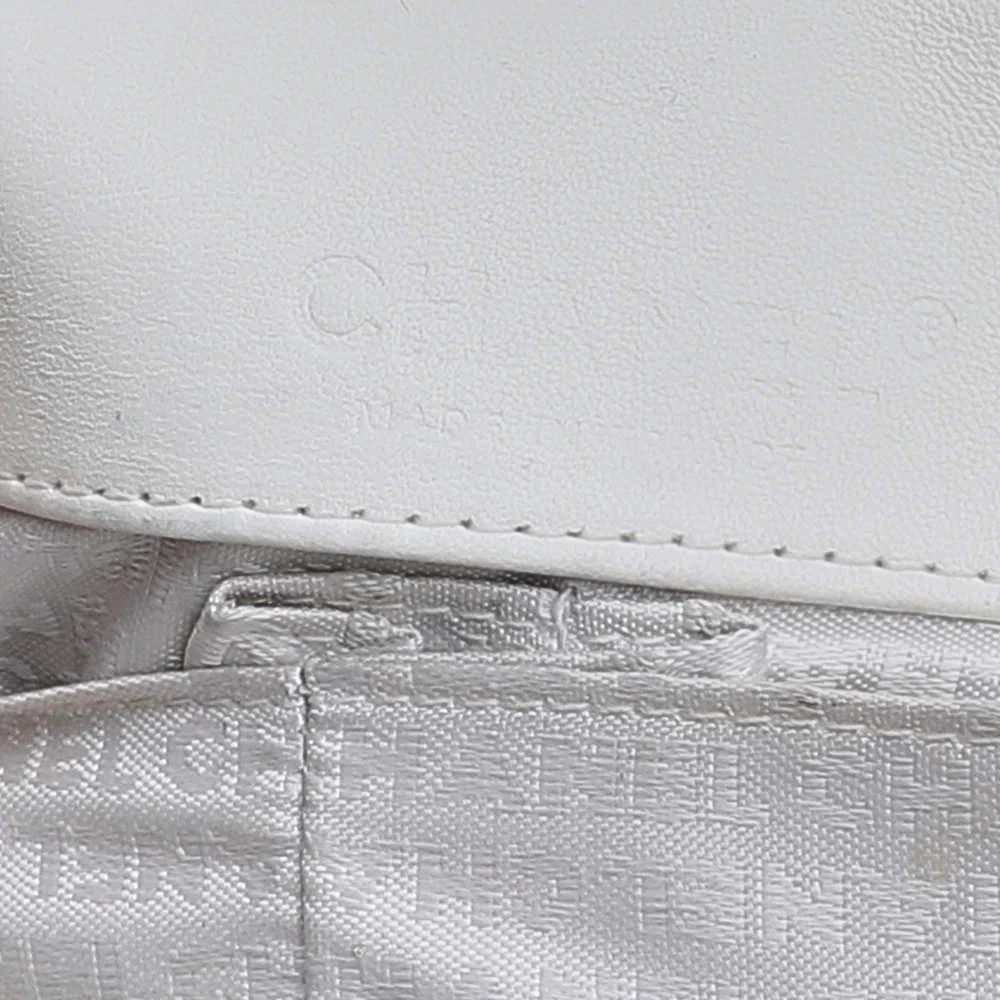 Chanel White Leather Knotted Flap CC Chain Shoulder Bag 商品