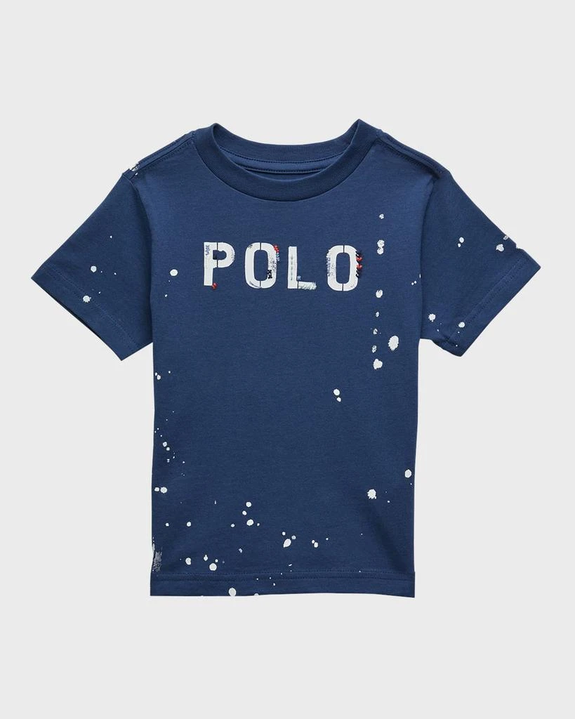 商品Ralph Lauren|Boy's Logo Paint Splatter-Print Graphic T-Shirt, Size 2-4,价格¥124,第1张图片