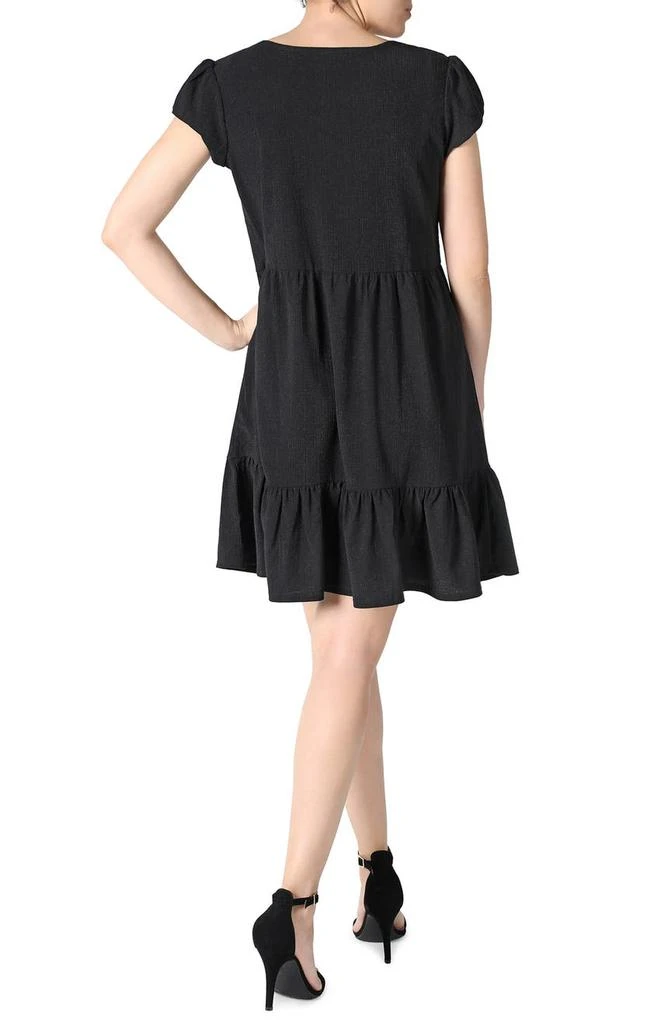 商品Sandra Darren|Crinkle Tiered Babydoll Dress,价格¥287,第2张图片详细描述