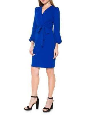 商品ALEXIA ADMOR|Aliana Sheath Wrap Dress,价格¥557,第4张图片详细描述