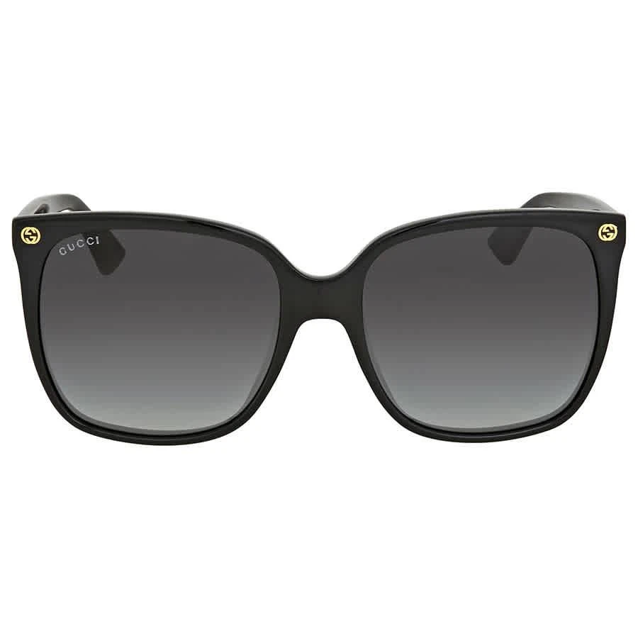 商品Gucci|Grey Gradient Cat Eye Ladies Sunglasses GG0022S 001 57,价格¥1199,第1张图片