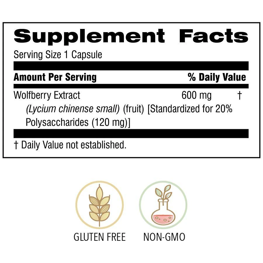 商品Botanic Choice|Goji Extract 600mg,价格¥49,第3张图片详细描述