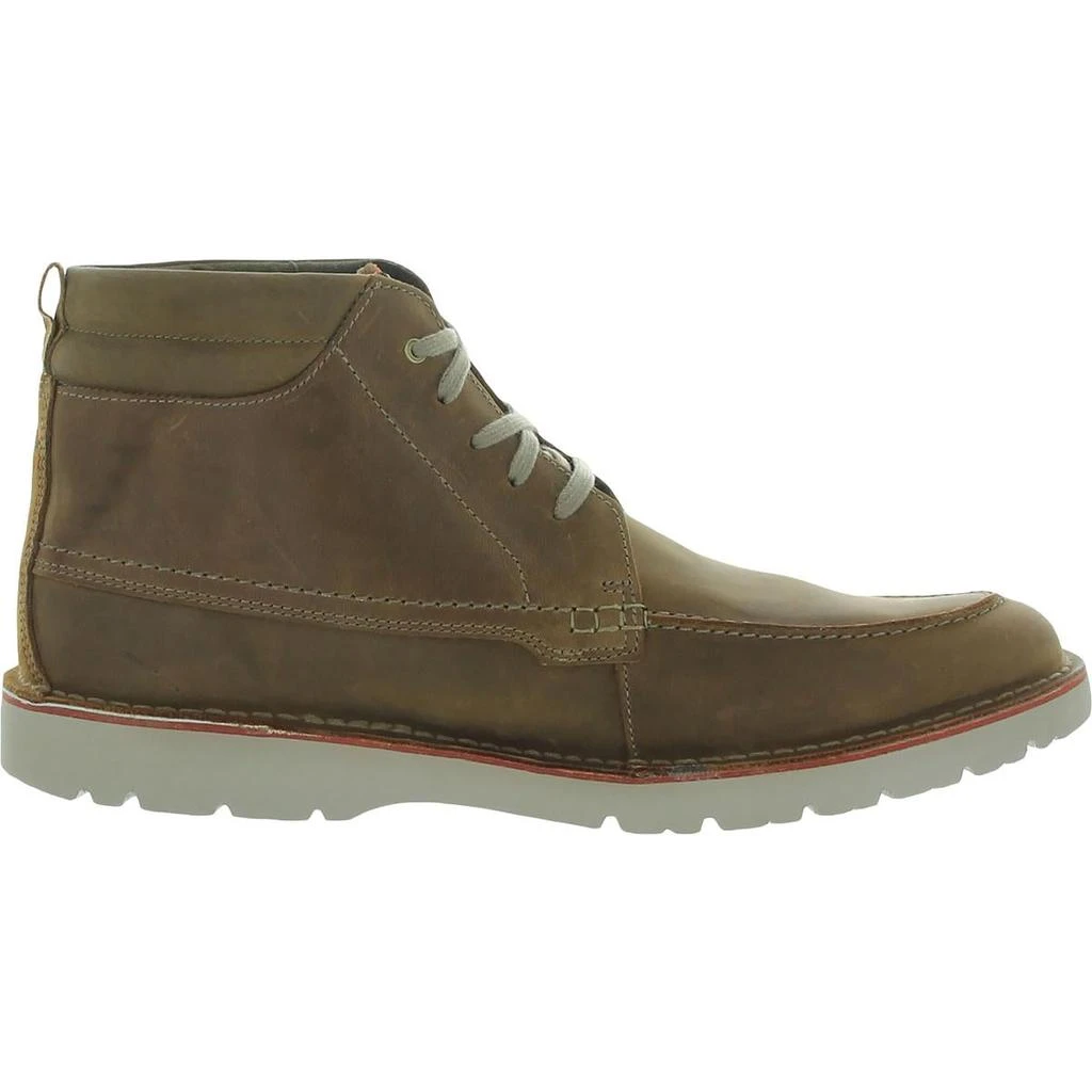 商品Clarks|Clarks Vargo Moc Men's Leather Lace-Up Moc Toe Ankle Boots,价格¥326,第4张图片详细描述