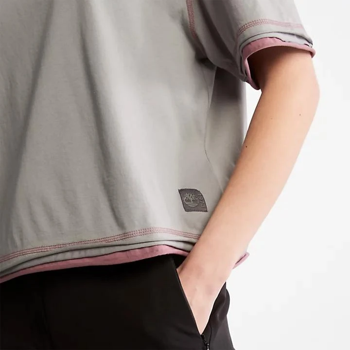 商品Timberland|Anti-Odour Supima® Cotton T-Shirt for Women in Grey,价格¥185,第5张图片详细描述