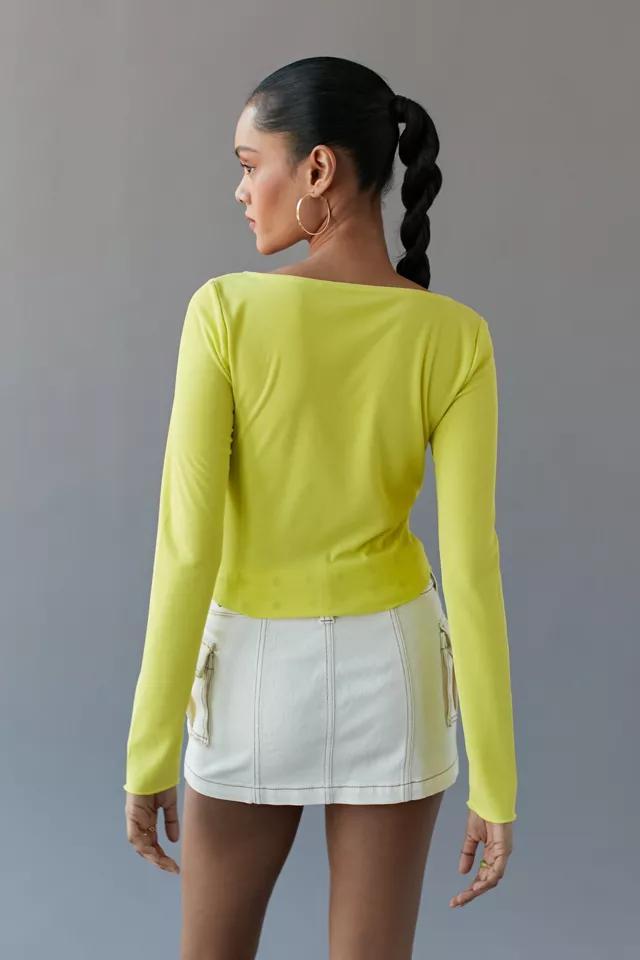 商品Urban Outfitters|UO Elena Drawstring Cutout Top,价格¥75,第4张图片详细描述