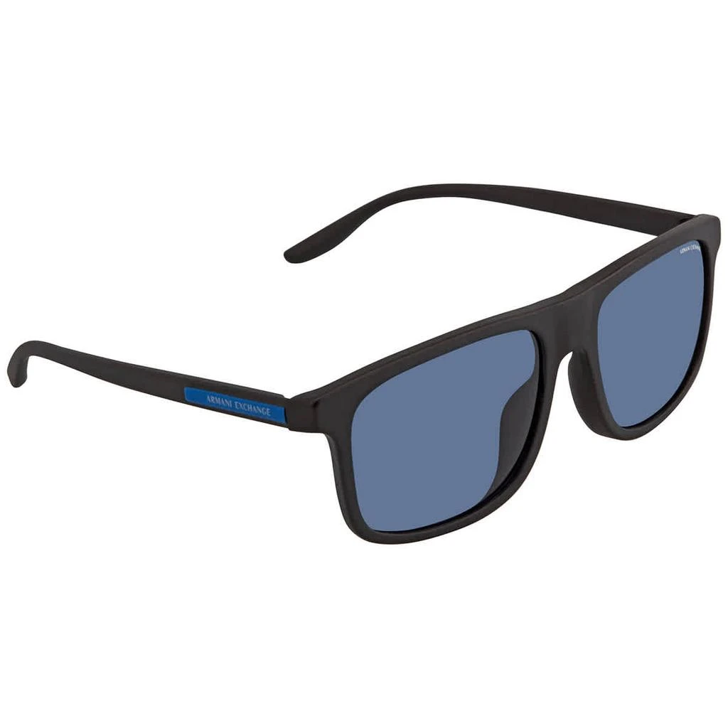 商品Armani Exchange|Armani Exchange Blue Rectangular Mens Sunglasses AX4110SF 807880 58,价格¥284,第1张图片
