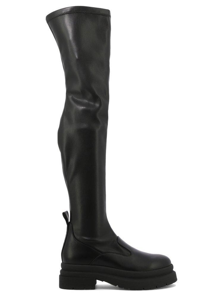 商品JW Anderson|JW Anderson Over-The-Knee Round Toe Boots,价格¥3066-¥3643,第1张图片