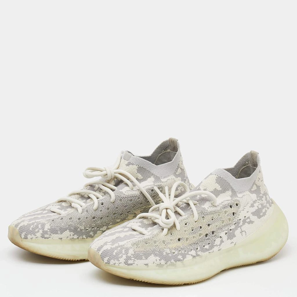 商品[二手商品] YEEZY|Yeezy x Adidas Grey/White Knit Fabric Boost 380 Alien Sneakers Size 44,价格¥1168,第2张图片详细描述