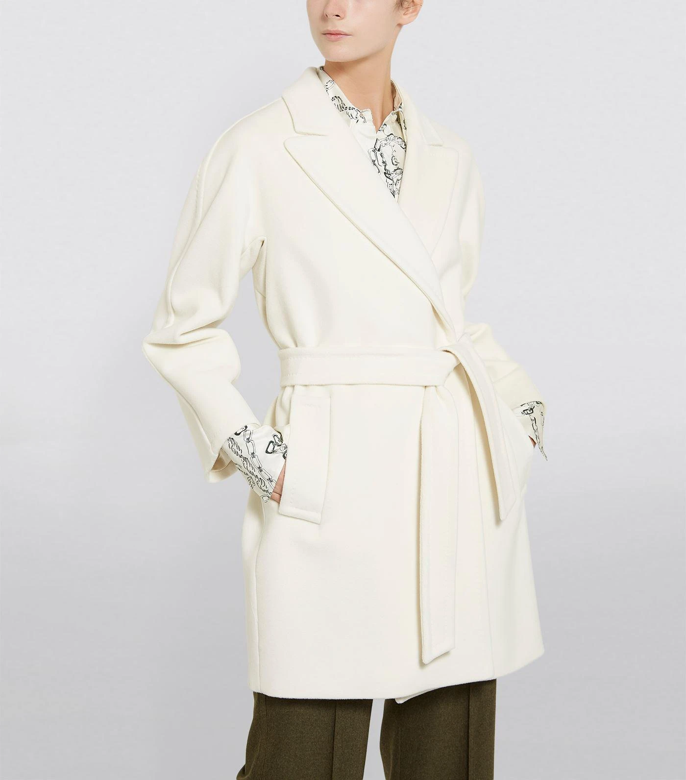 商品Max Mara|Wool-Cashmere Belted Coat,价格¥9333,第3张图片详细描述