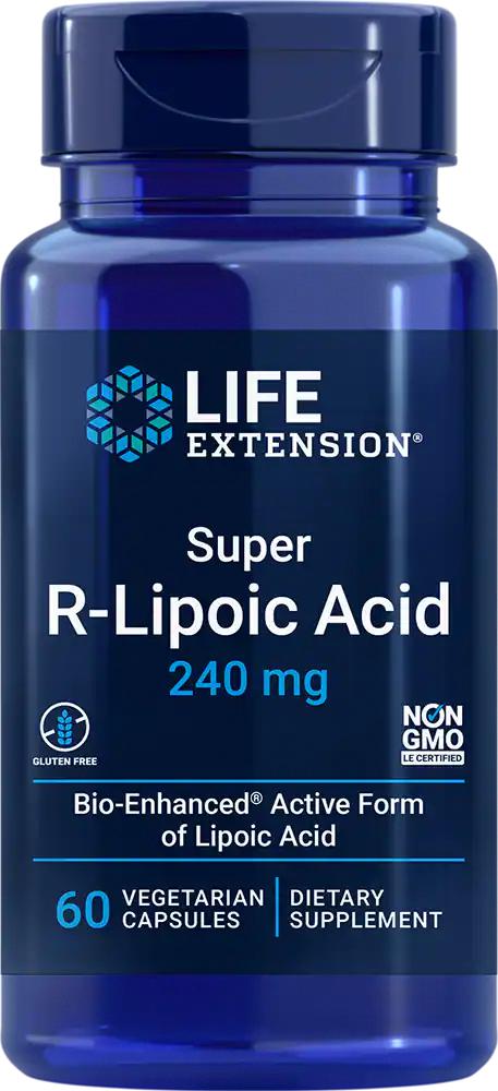 Life Extension Super R-Lipoic Acid - 240 mg (60 Vegetarian Capsules)商品第1张图片规格展示