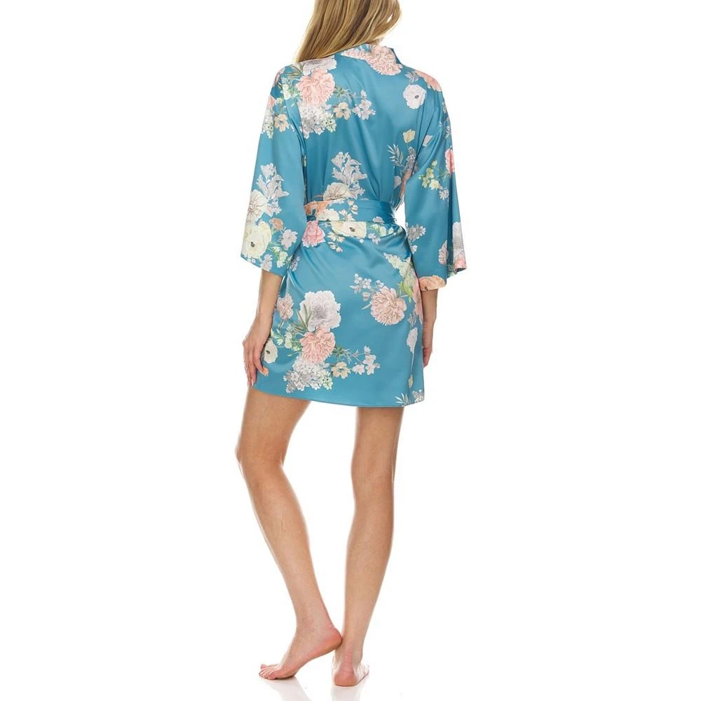 商品Flora Nikrooz|Women's Arisa Printed Charmeuse Wrap,价格¥430,第2张图片详细描述
