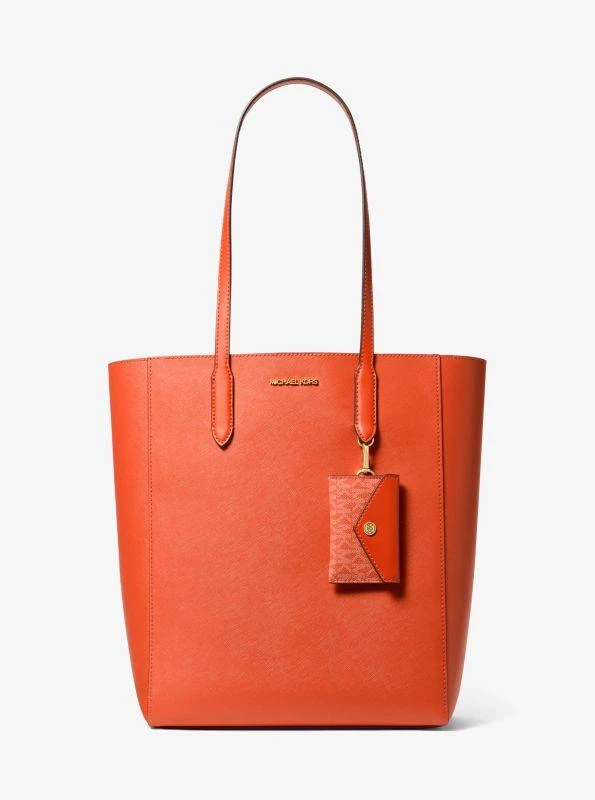 商品Michael Kors|Vincent Large Saffiano Leather Tote Bag With Card Case,价格¥895,第1张图片详细描述