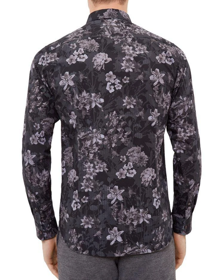 商品Ted Baker London|Konkord Flower Print Regular Fit Button-Down Shirt,价格¥726,第2张图片详细描述