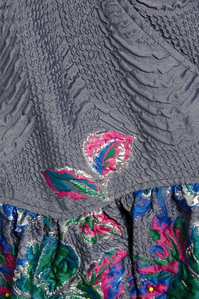 商品Ganni|Fil coupé cloqué wrap blouse,价格¥1191,第6张图片详细描述