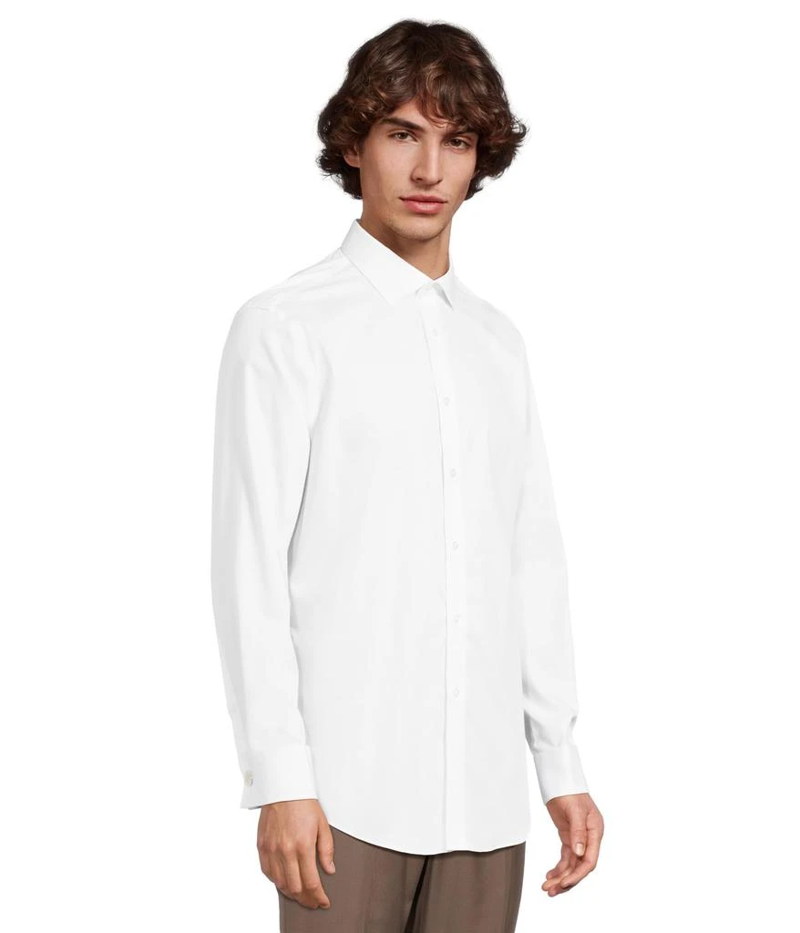 商品Calvin Klein|Dress Shirt Regular Fit Non Iron Herringbone French Cuff,价格¥367,第2张图片详细描述