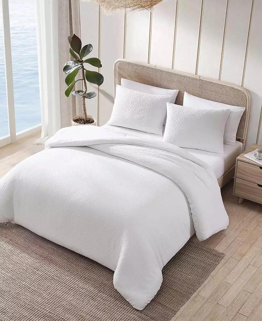Wicker Woven Solid 3 Piece Comforter Set 商品