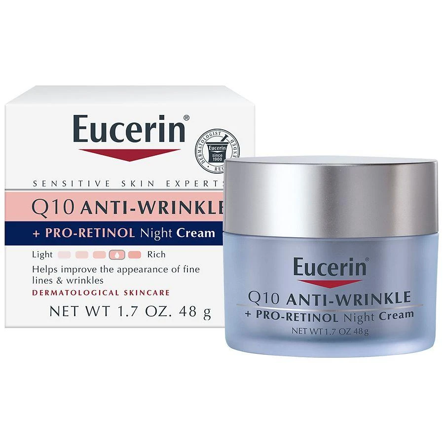 商品Eucerin|Q10 Anti-Wrinkle Night Cream + Pro-Retinol,价格¥122,第1张图片