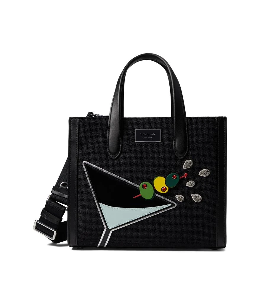 商品Kate Spade|Manhattan Martini Embellished Fabric Small Tote,价格¥2976,第1张图片