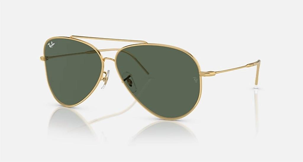 Men's Aviator Classic Sunglasses In Polished Arista Gold image 2