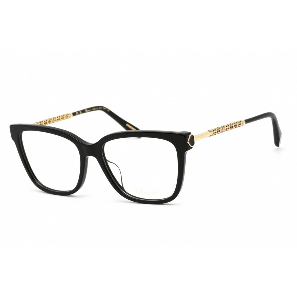 商品Chopard|Chopard Women's Eyeglasses - Shiny Black and Gold Rectangular Plastic | VCH333W 0700,价格¥1965,第1张图片