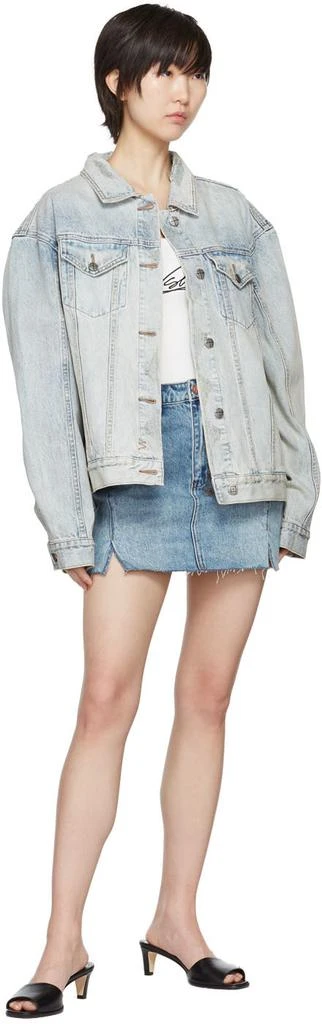 商品Ksubi|Blue Lifetime Denim Miniskirt,价格¥485,第4张图片详细描述