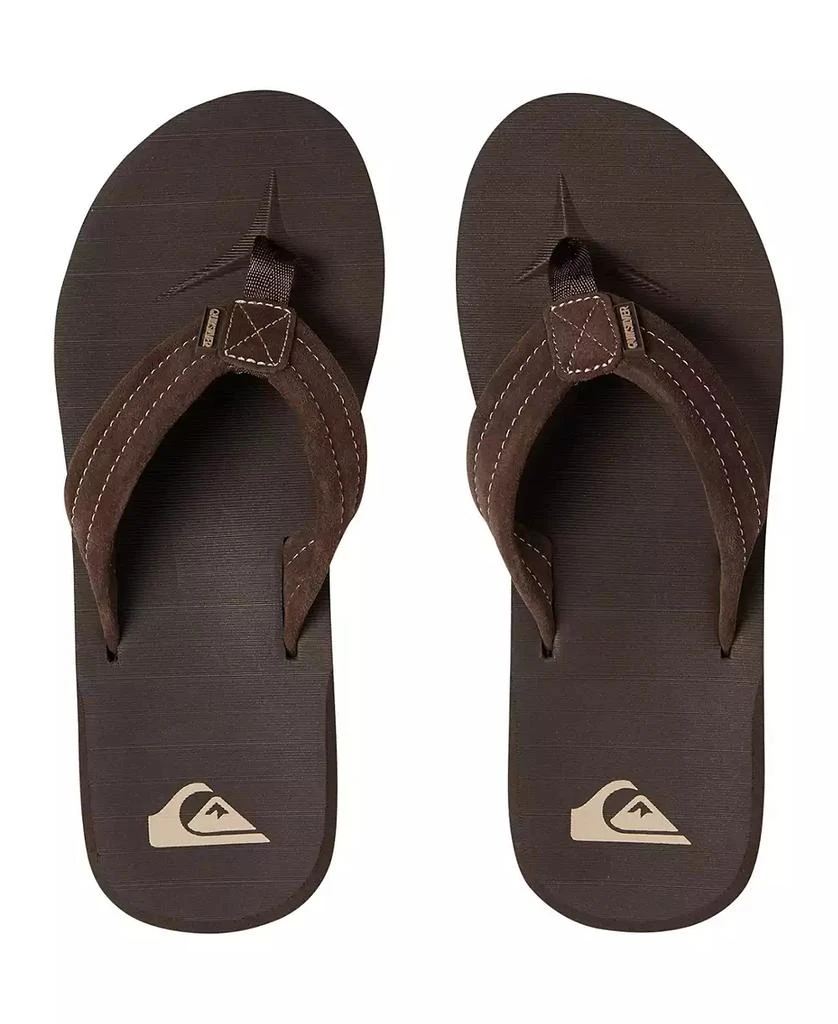 商品Quiksilver|Men's Carver Suede Flip Flops,价格¥168,第4张图片详细描述