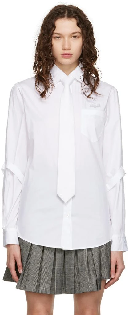 商品Rokh|White Strap Detailed Shirt,价格¥1634,第1张图片