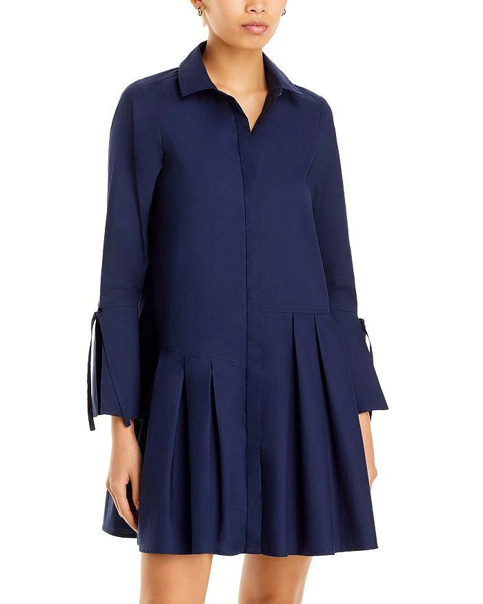 商品Derek Lam|Andrea Asymmetric Pleated Shirt Dress,价格¥3705,第1张图片