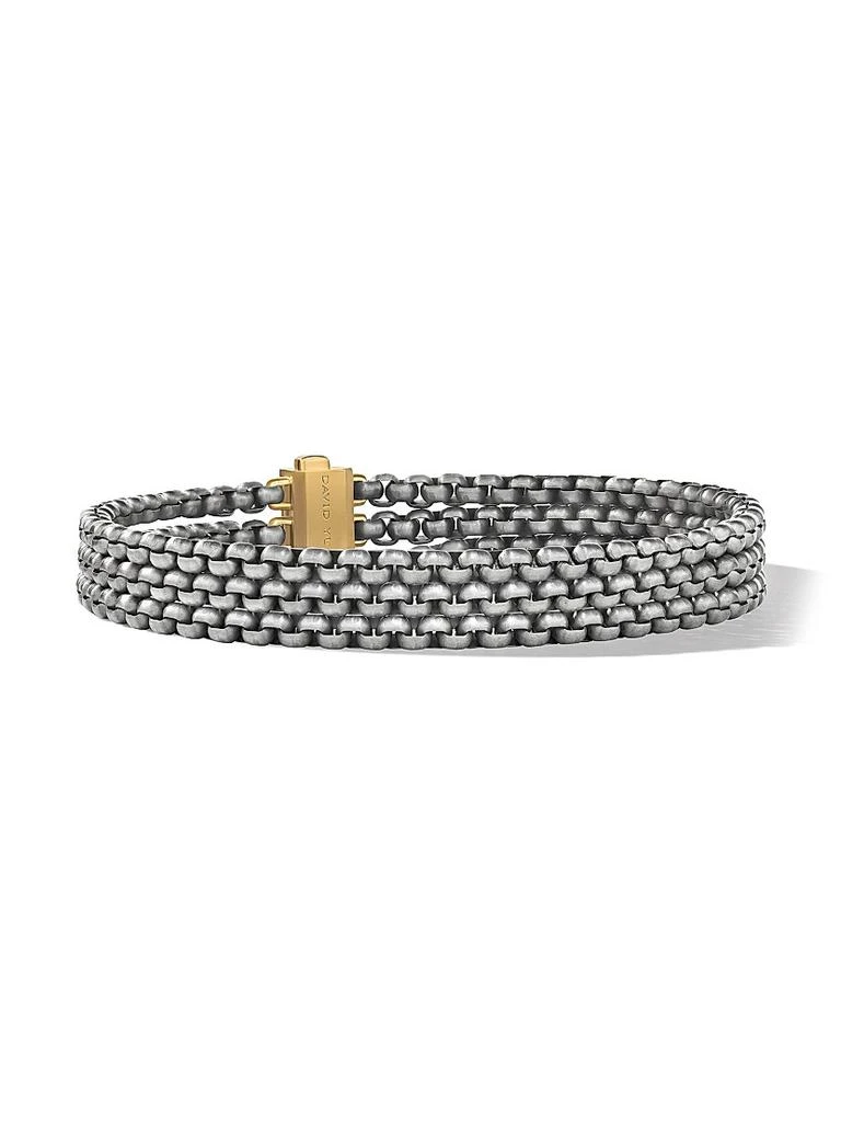 商品David Yurman|Three Row Box Chain Bracelet in Titanium,价格¥21445,第1张图片