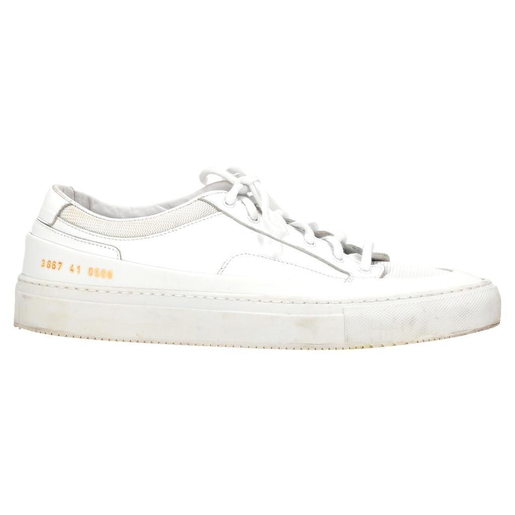 Baskets Achilles Super Mesh en cuir blanc image 2