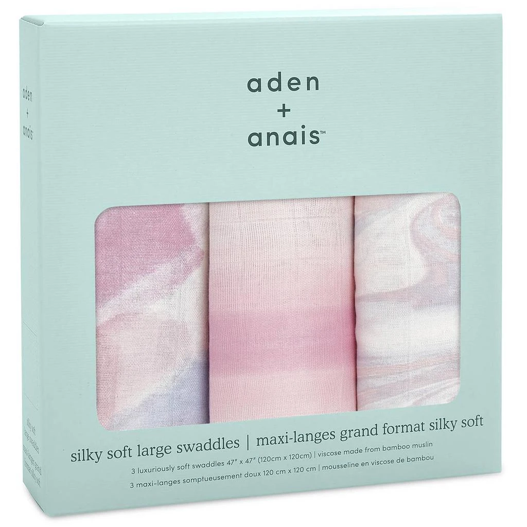 商品aden + anais|aden + anais Silk Soft Swaddles - Florentine (3 Pack),价格¥312,第2张图片详细描述