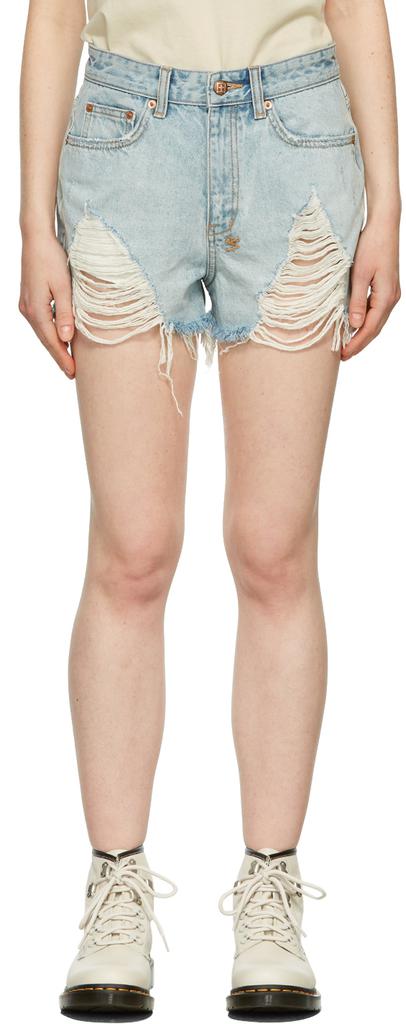 Blue Denim Shorts商品第1张图片规格展示