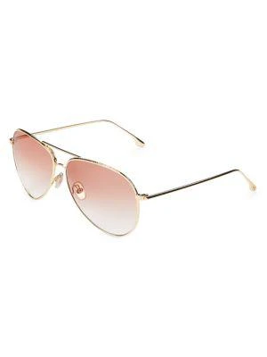 商品Victoria Beckham|62MM Aviator Sunglasses,价格¥450,第2张图片详细描述