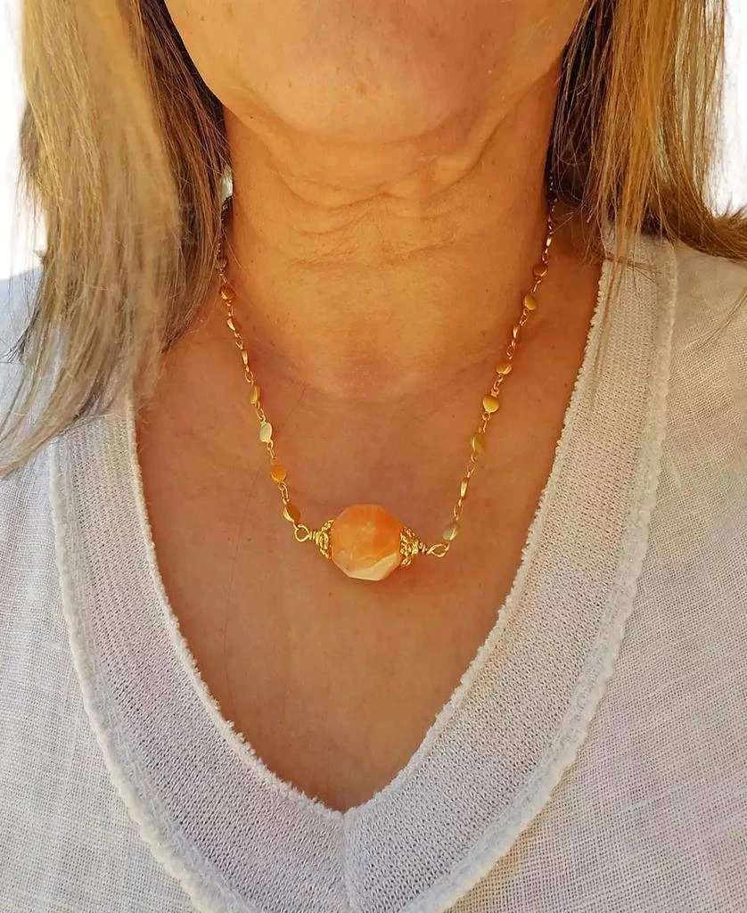 商品MINU Jewels|Gemstone Statement Necklace, 16" + 2" extender,价格¥319,第2张图片详细描述