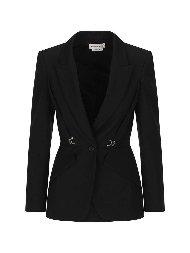 商品Alexander McQueen|Alexander McQueen Single-Breasted Tailored Blazer,价格¥8653,第1张图片
