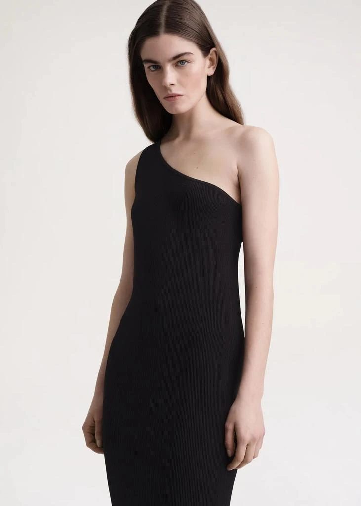 商品Totême|TOTEME WOMEN ONE SHOULDER RIBBED DRESS,价格¥1295,第4张图片详细描述