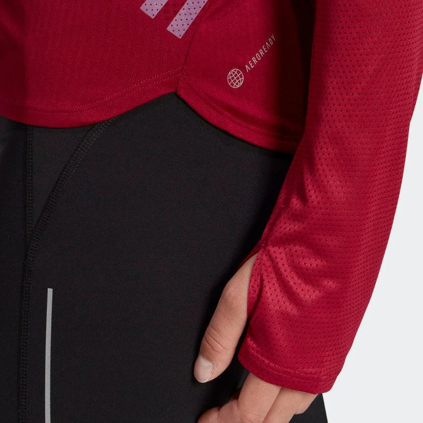 商品Adidas|Women's adidas Parley Adizero Long Sleeve Running Tee,价格¥192,第5张图片详细描述