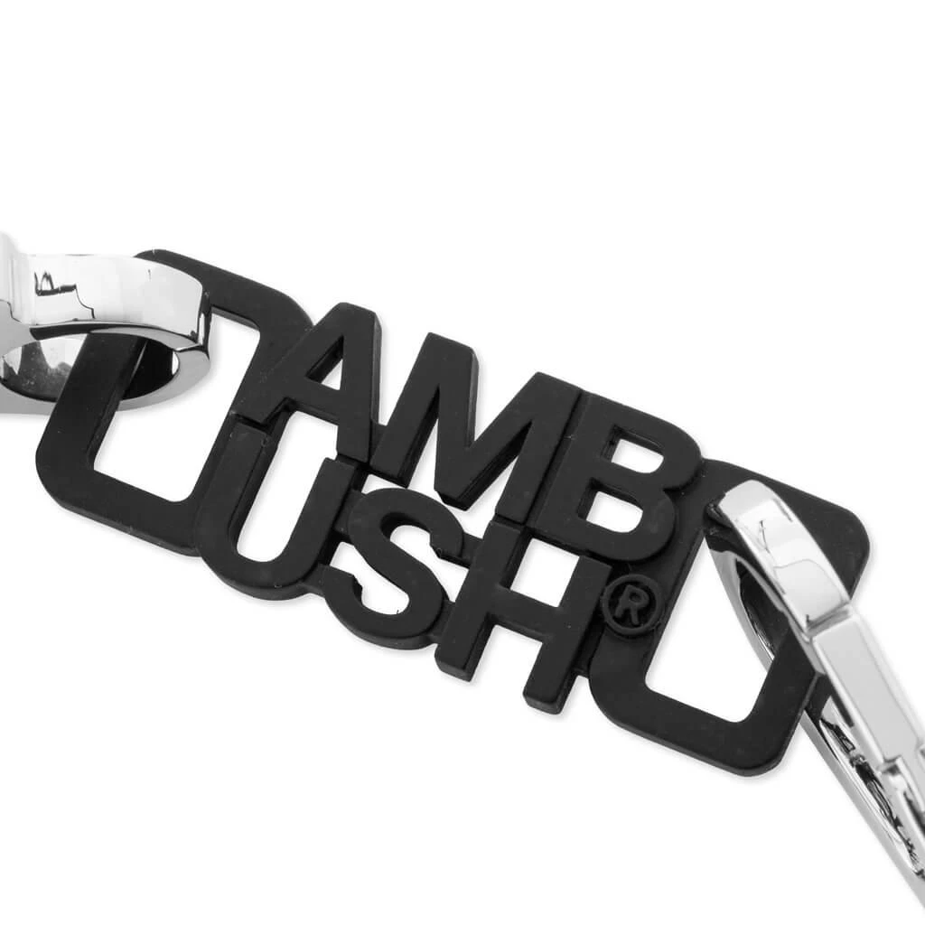 商品Ambush|New Multi Carabiner Bracelet - Silver/Black,价格¥13902,第2张图片详细描述