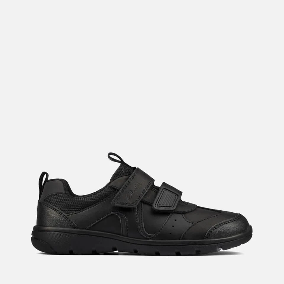 商品Clarks|CLARKS KIDS' SCOOTER RUN SCHOOL SHOES - BLACK LEATHER,价格¥149,第1张图片