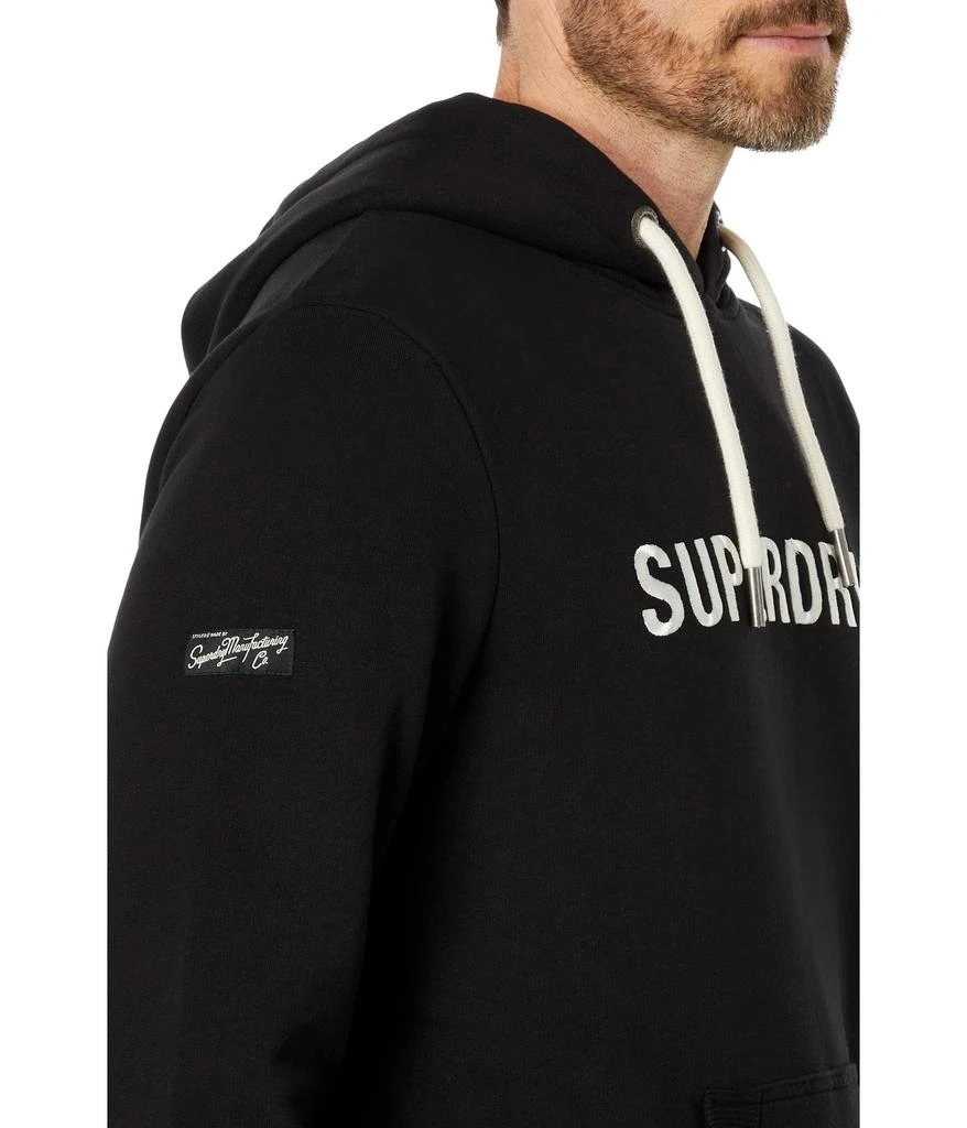 商品Superdry|Vintage Corp Logo Work Hoodie,价格¥442,第3张图片详细描述