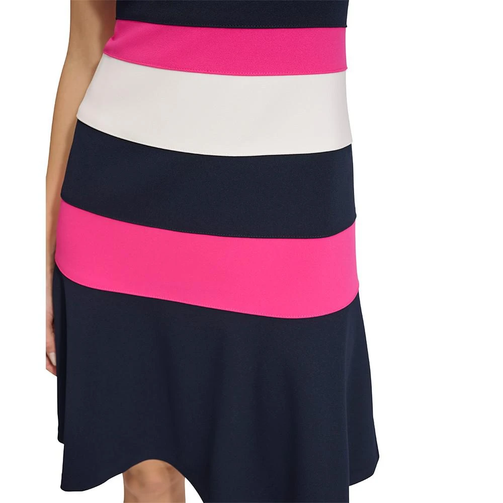 商品Tommy Hilfiger|Women's Colorblocked Scuba Crepe Sleeveless Dress,价格¥602,第4张图片详细描述